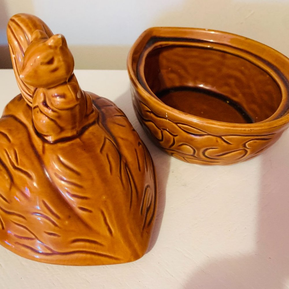 Vintage Squirrel Candy Dish